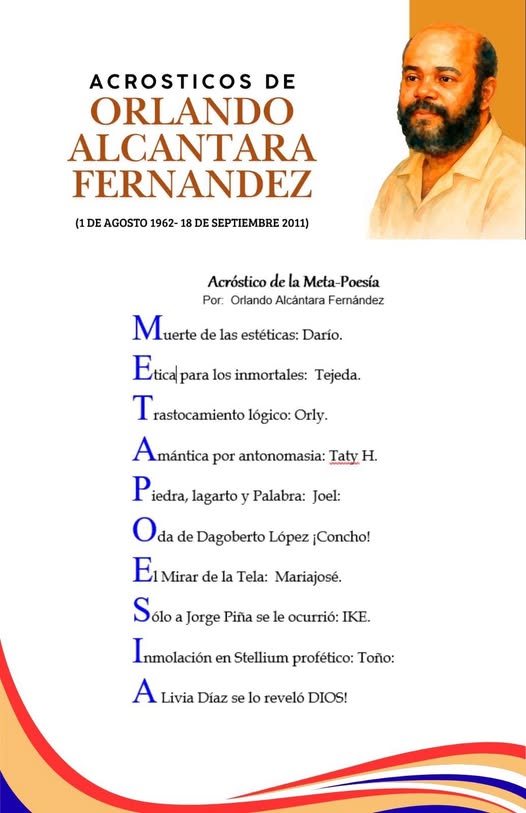 ACRÓSTICO DE LA METAPOESÍA DE ORLANDO ALCÁNTARA FERNÁNDEZ