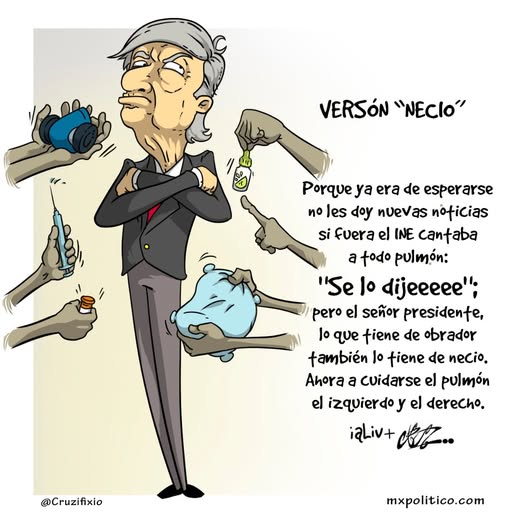 Se lo dije... presidente, el covid es democrático. Poema El necio de Livia Díaz #iaLiv